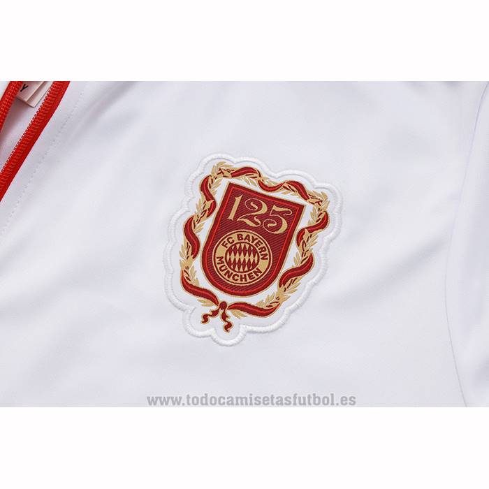 Chandal de Chaqueta del Bayern Munich 125 Aniversario Nino 2025-2026 Blanco
